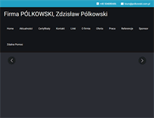 Tablet Screenshot of polkowski.com.pl